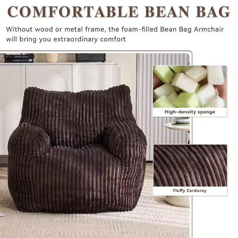 Poltrona sacco May Modern Corduroy 37 W