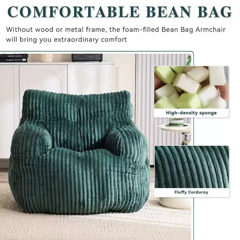 Poltrona sacco May Modern Corduroy 37 W