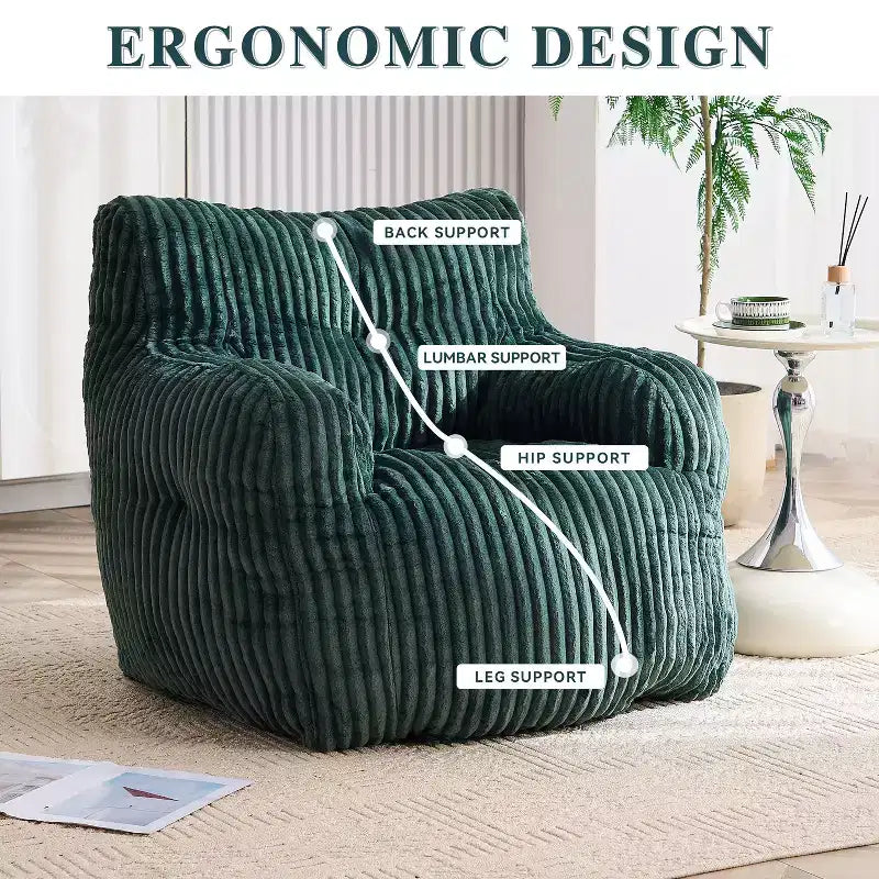 Poltrona sacco May Modern Corduroy 37 W
