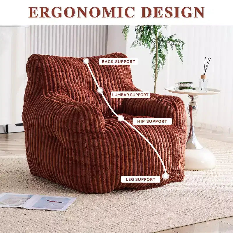 Poltrona sacco May Modern Corduroy 37 W