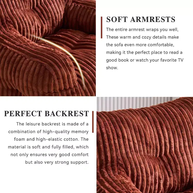 Poltrona sacco May Modern Corduroy 37 W