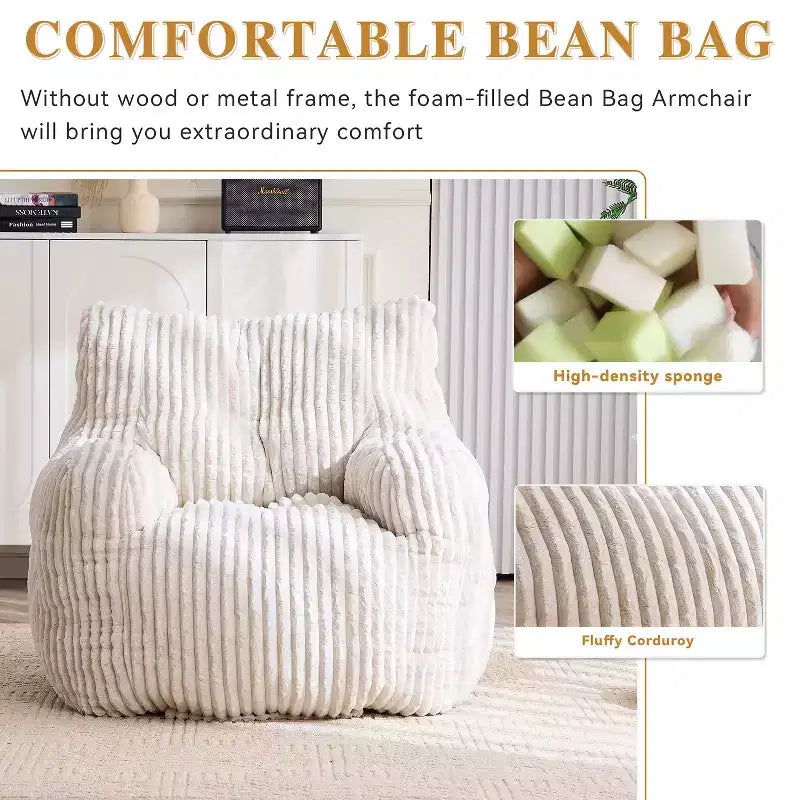 Poltrona sacco May Modern Corduroy 37 W