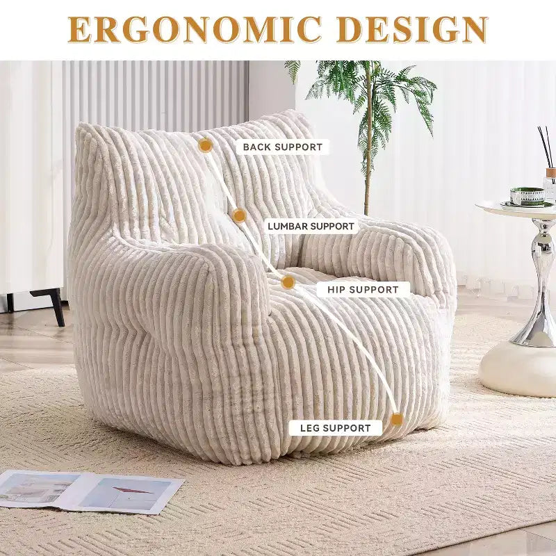 Poltrona sacco May Modern Corduroy 37 W