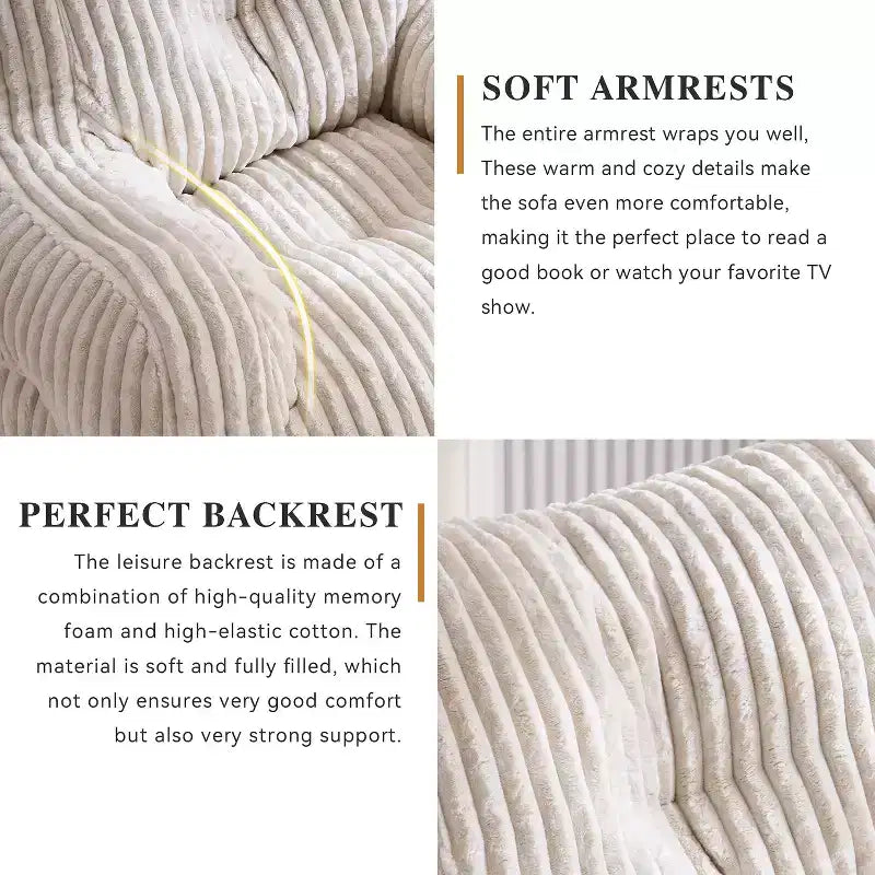 Poltrona sacco May Modern Corduroy 37 W