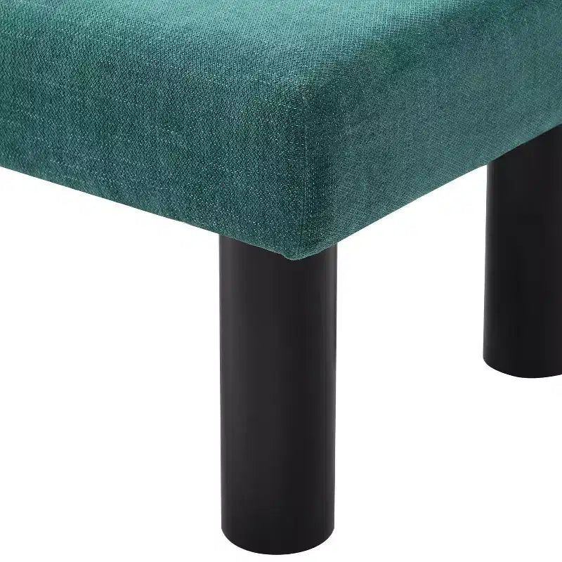 Panca da pranzo moderna imbottita Yuina con gambe in legno di gomma