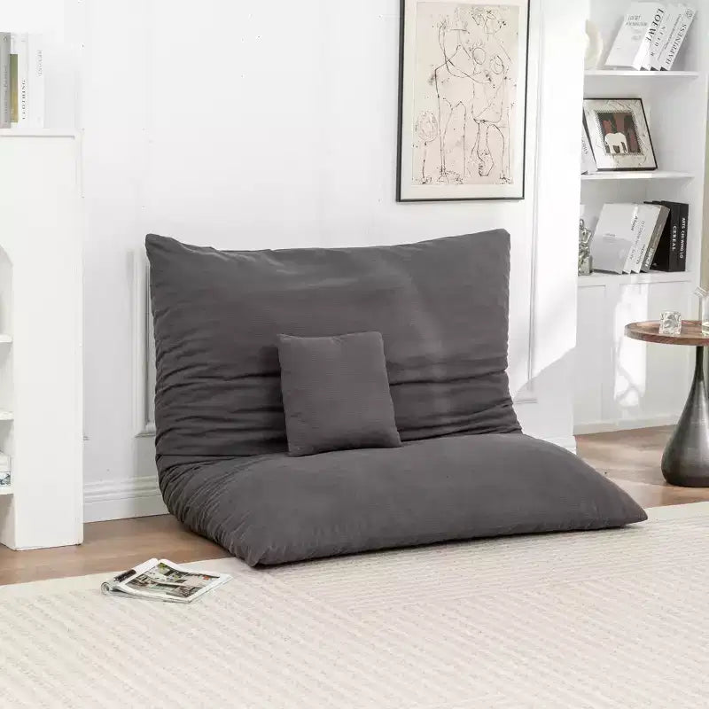 Pouf a sacco da pavimento, un lettino pigro adatto sia per adulti che per bambini, ideale per salotti, balconi