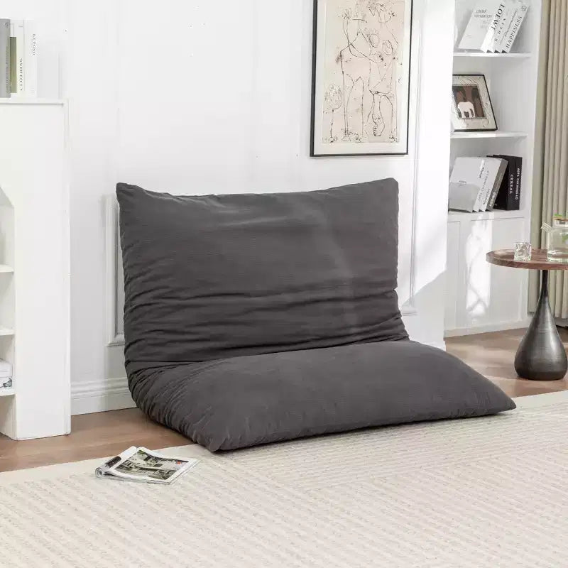 Pouf a sacco da pavimento, un lettino pigro adatto sia per adulti che per bambini, ideale per salotti, balconi