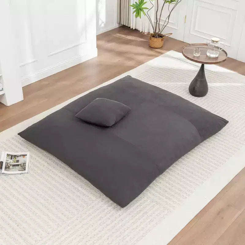 Pouf a sacco da pavimento, un lettino pigro adatto sia per adulti che per bambini, ideale per salotti, balconi