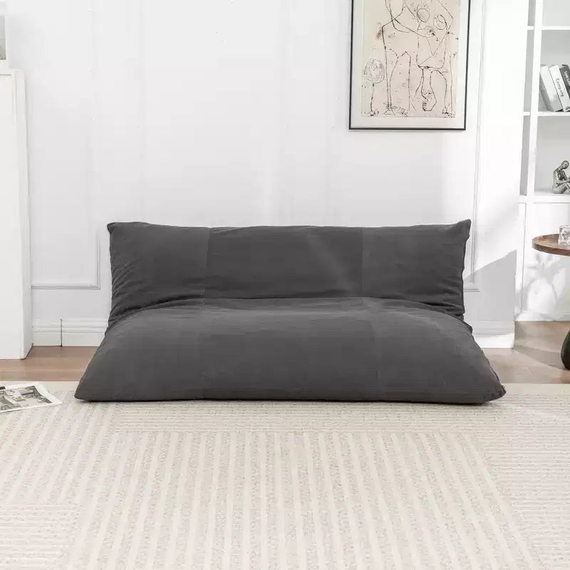 Pouf a sacco da pavimento, un lettino pigro adatto sia per adulti che per bambini, ideale per salotti, balconi